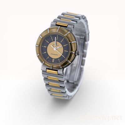 Authentic Omega Seamaster Dynamic Ladies Watch 22mm. Two-tone stainless and gold-tone design 