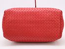 Bottega Veneta Red Intrecciato Leather Handbag. Authentic Bottega Veneta Handbag in red Image - 4