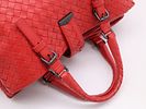 Bottega Veneta Red Intrecciato Leather Handbag. Authentic Bottega Veneta Handbag in red Image - 6