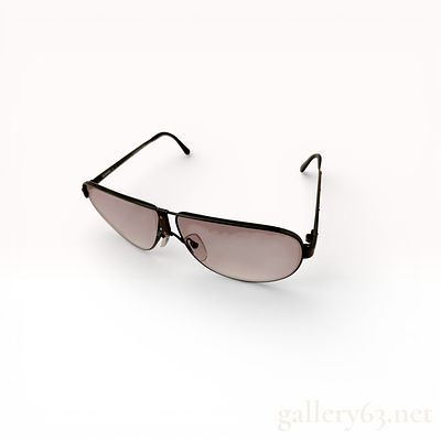 Dunhill 6043 91 Black Metal Aviator Sunglasses with Gradient Lenses with case. Dunhill 