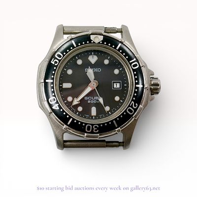 Seiko Scuba 7N85-001A Men's Watch Dial Face Only Estate Lot. Estate lot offered as shown 