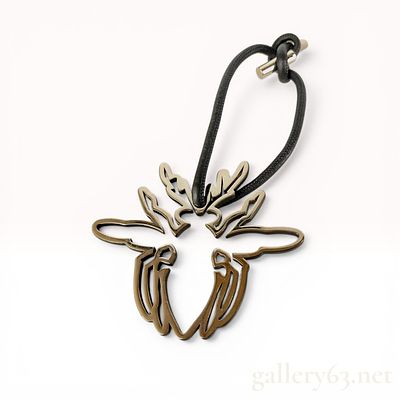 Dior Stylized Bee Bag Charm. Dior bag charm featuring a stylized bee motif in metal with a 