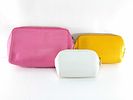 A Trio of Furla Camelia Saffiano Leather Cosmetic Pouches. Furla Camelia nesting cosmetic pouch Image - 1