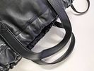 Bottega Veneta Black Leather Perforated Drawstring Backpack Tote. Bottega Veneta convertible Image - 2