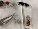 A Collection of 15 Vintage Costume Jewelry Brooches and Pins. This assortment of 15 vintage Image - 2