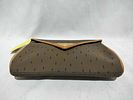 Yves Saint Laurent Monogram Canvas Envelope Clutch Bag. Yves Saint Laurent envelope clutch bag Image - 3