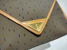 Yves Saint Laurent Monogram Canvas Envelope Clutch Bag. Yves Saint Laurent envelope clutch bag Image - 4