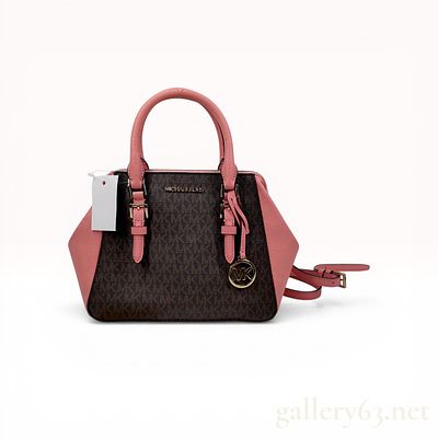 Michael Kors Ciara Medium Signature Logo and Leather Satchel. Michael Kors Ciara medium satchel 