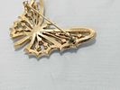 Nina Ricci Gold-Toned Multi-Color Rhinestone Butterfly Brooch. Nina Ricci butterfly brooch, late Image - 3
