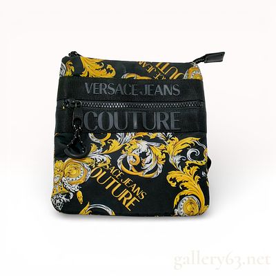 Versace Jeans Couture Baroque Print Nylon Crossbody Messenger Bag. Versace Jeans Couture small 