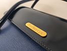 Burberrys Vintage Two-Tone Leather Top Handle Bag. Burberrys vintage top handle bag Image - 8
