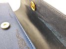 Burberrys Vintage Two-Tone Leather Top Handle Bag. Burberrys vintage top handle bag Image - 9