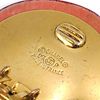 A Pair of Vintage Chanel Pink and Gold-Tone Paris Button Clip-On Earrings, 1997. Chanel Image - 5