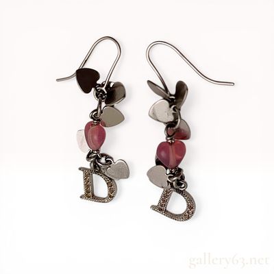 Christian Dior, A Pair of Multi-Charm Drop Earrings. Christian Dior tiered drop earrings 