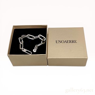 UnoAerre Sterling Silver Paperclip Link Bracelet. UnoAerre sterling silver paperclip link 