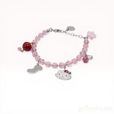 Swarovski Hello Kitty Beaded Crystal Charm Bracelet. Swarovski Hello Kitty beaded charm bracelet 