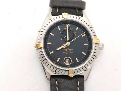 Breitling Antares Power Reserve Stainless Steel and Gold Automatic Wristwatch, Ref. 81980. Breitl 