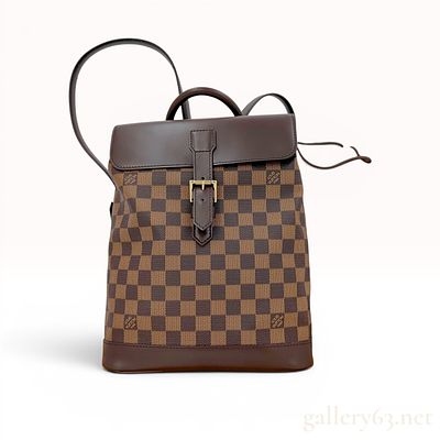 Louis Vuitton Damier Ebene Soho Backpack. Louis Vuitton Soho backpack crafted in signature 