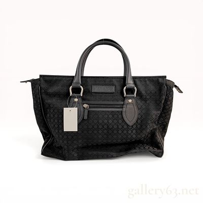 Salvatore Ferragamo Gancini Monogram Canvas and Leather Tote Bag. Salvatore Ferragamo tote bag 