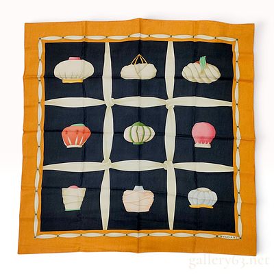 BVLGARI Davide Pizzigoni Turban Pattern Silk Scarf. Silk twill square scarf designed by Davide 
