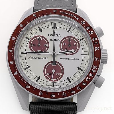 Swatch x Omega Bioceramic MoonSwatch Mission to Pluto Wristwatch Reference SO33M101 w/Box. Swatch 