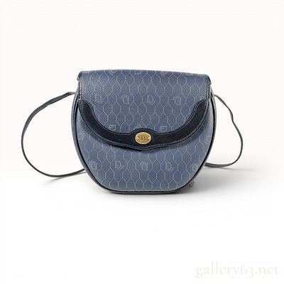 Christian Dior Honeycomb Monogram Coated Canvas Crossbody Bag. Christian Dior vintage crossbody 