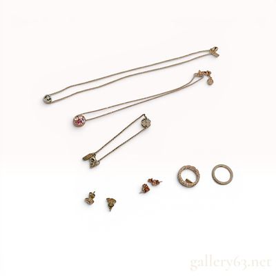 A Collection of Sterling Silver Jewelry Including Coach and Courreges. A collection of designer 