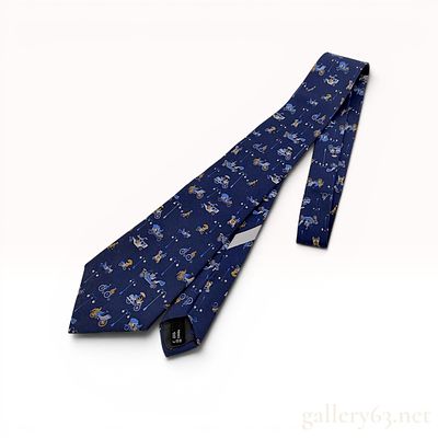 Salvatore Ferragamo Italian Silk Vintage Transportation Novelty Necktie. This Salvatore 