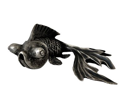 Collectores item - A unique 84 Russian silver fish-like from 1871, beautifully made - even in 