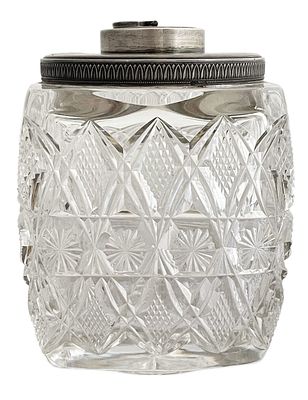 MOROZOV Russian crystal and silver vessel from the Russian craftsman MOROZOV, 