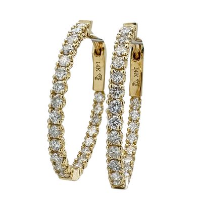 14K white gold earrings with a special design set with 1.03ct of natural white diamonds, The