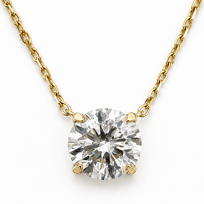 1.21Ct Diamond Solitaire Pendant with Gemological Certificate. תליון יהלום סוליטר 1.21 קרט עם 