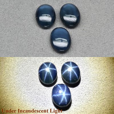 3 Star Sapphire - 2.99cts - Bangkaja, Chanthaburi. Quantity: 3 Pc(s)
Weight: 2.99 Carat