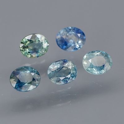 5 Sapphire - 2.05cts - Australia. GEM TYPE: Natural SAPPHIRE 
SHAPE: Oval 