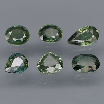 6 Sapphire - 2.65cts - Australia. GEM TYPE: Natural SAPPHIRE 
SHAPE: Mixed 