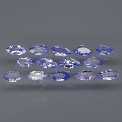 14 Tanzanite - 3.15cts - Tanzania. GEM TYPE: Natural Tanzanite 
SHAPE: Marquese 