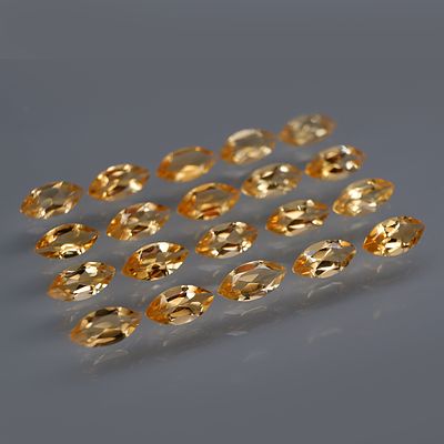 20 Citrine - 6.89cts - Brazil. GEM TYPE: Natural Citrine 
SHAPE: Marquise 
