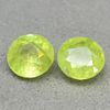 Sphene Pair - 1.06cts - Madagascar. GEM TYPE: Natural Sphene 
SHAPE: Round 
WEIGHT: 1.06Ct. 