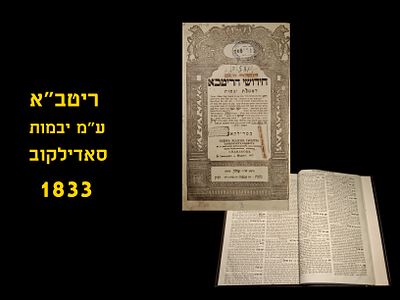 RITVA on Yevamos, Sadilkov, 1833 Excellent condition, Blue paper
ריטב"א על מסכת יבמות
סאדילקוב 