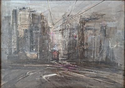 Riccardo Luchini, 'Il tram' - Riccardo Luchini 'Il tram' Olio su tela Dimensioni: 50cm x 70cm 