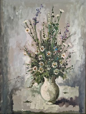 Cesare Monti, 'Vaso di fiori' - Cesare Monti 'Vaso di fiori' Olio su tela Dimensioni: 84cm x 65cm 