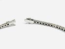 Gioielleria Corvino - Bracciale tennis Oro bianco 750% 18 KT Diamanti 8.50 carati made in Italy .. Image - 14