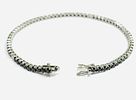Gioielleria Corvino - Bracciale tennis Oro bianco 750% 18 KT Diamanti 8.50 carati made in Italy .. Image - 11