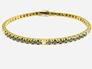 Gioielleria Corvino - Bracciale tennis Oro giallo 18 KT 750% 18 KT Diamanti 6.53 carati made in Italy. Image - 1
