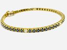Gioielleria Corvino - Bracciale tennis Oro giallo 18 KT 750% 18 KT Diamanti 6.53 carati made in Italy. Image - 3