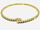 Gioielleria Corvino - Bracciale tennis Oro giallo 18 KT 750% 18 KT Diamanti 6.53 carati made in Italy. Image - 5