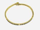 Gioielleria Corvino - Bracciale tennis Oro giallo 18 KT 750% 18 KT Diamanti 6.53 carati made in Italy. Image - 7