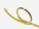 Gioielleria Corvino - Bracciale tennis Oro giallo 18 KT 750% 18 KT Diamanti 6.53 carati made in Italy. Image - 12