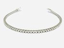 Gioielleria Corvino - Bracciale tennis Oro Bianco 750% 18 KT Diamanti 6.10 carati made in Italy. Gio Image - 1
