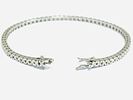 Gioielleria Corvino - Bracciale tennis Oro Bianco 750% 18 KT Diamanti 6.10 carati made in Italy. Gio Image - 4